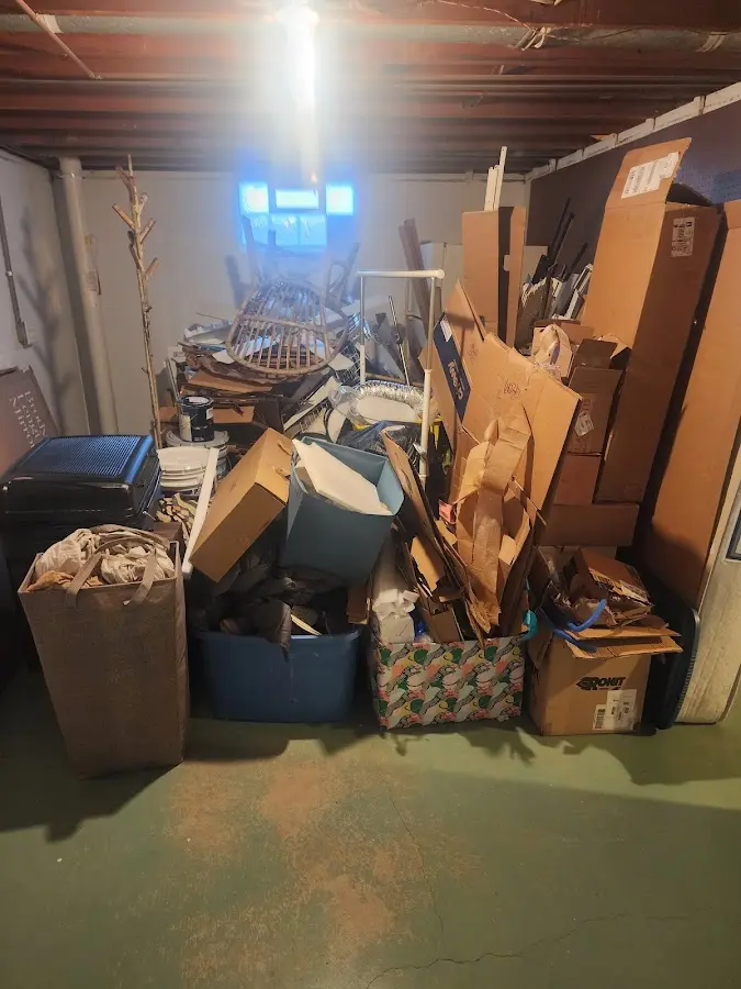 Roll-off dumpster container at job site for Construction Dumpster Rental in Crosspointe